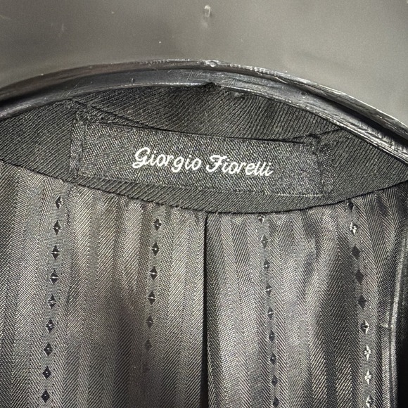 Giorgio Fiorelli Black 2 pc Suit Blazer Slim Fit Jacket 40 Pant 34 x 30 Formal - Picture 3 of 12